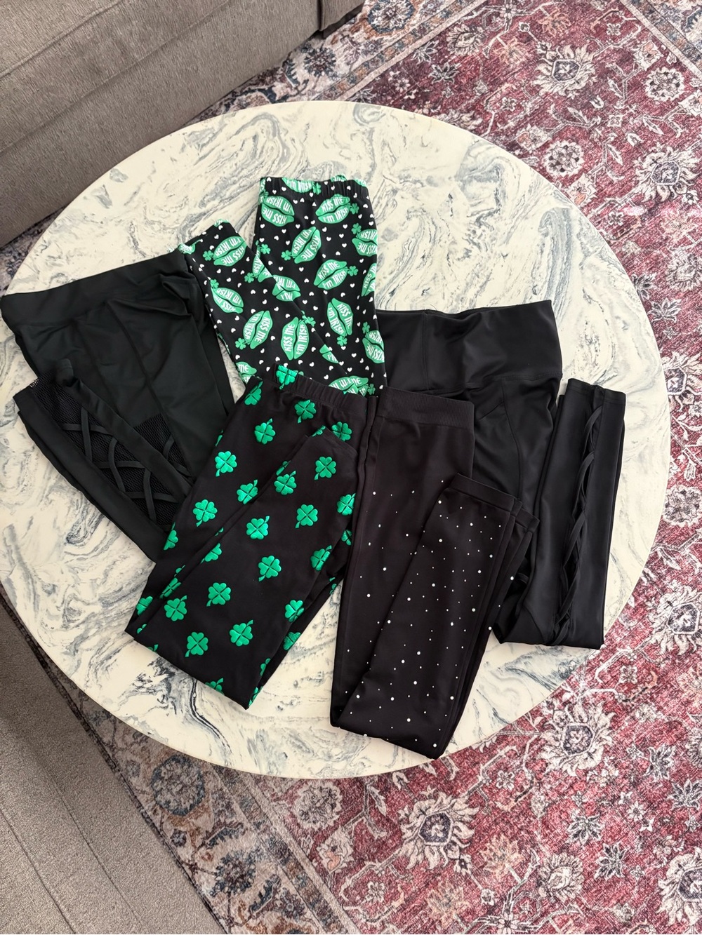 Bundle of 5 shosho and No Boundaries Performance Leggings